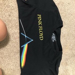 cropped pink floyd DARK SIDE OF THE MOON tee